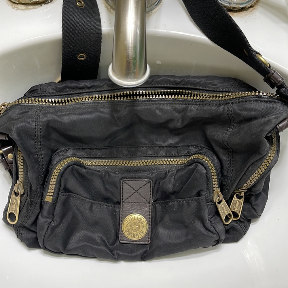 Vintage Kipling shoulder bag Dark Brown/Black